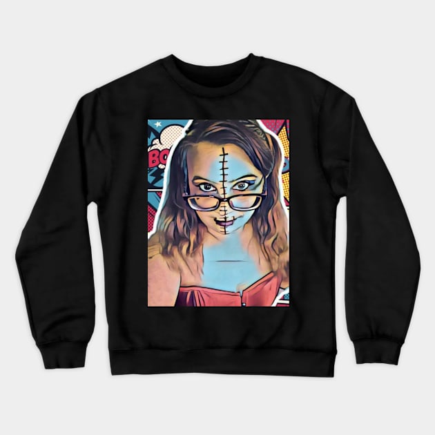 Patchwork Maiden Crewneck Sweatshirt by MaidenOfRuin